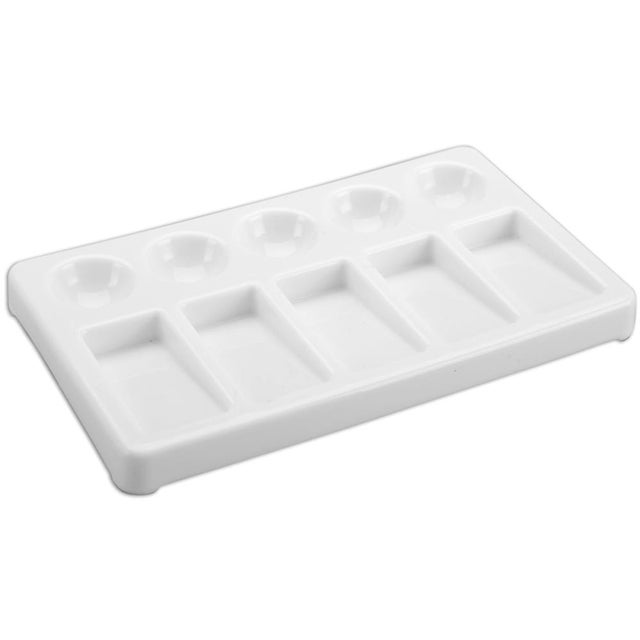 Pro Art Palette Tray Retangle Plastic - 6 Well - Craft Warehouse